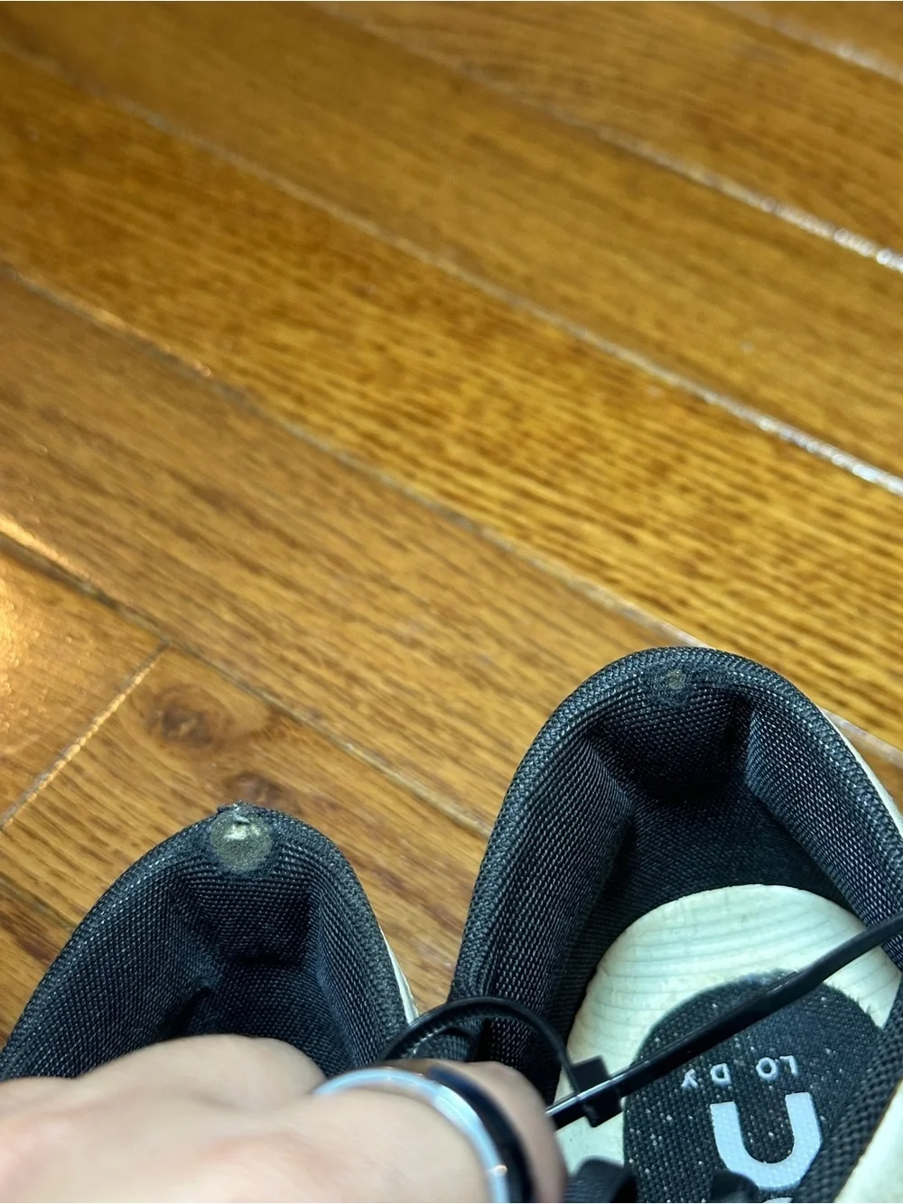 On Running wear evident